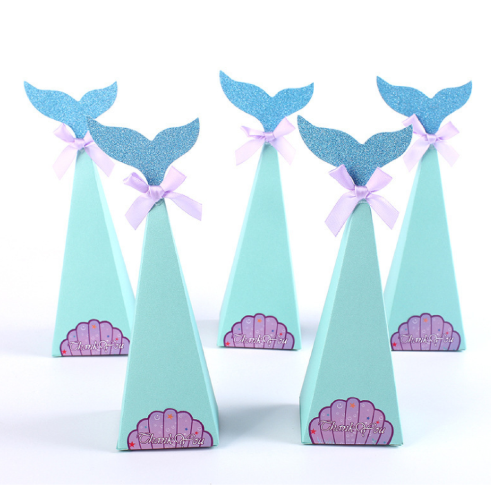 Mini Blue Gift Boxes | Mermaid Candy Boxes